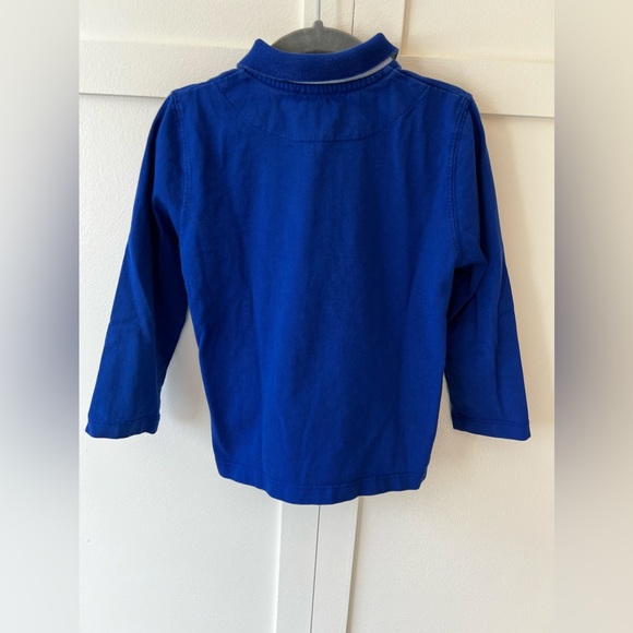 Hugo Boss Boys Blue Collar Cotton Long Sleeve Shirt‎ Size 4 - Picture 3 of 12